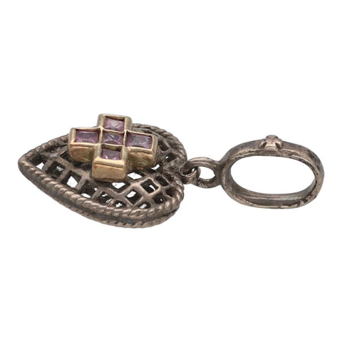 【中古】 Loree Rodkin ローリーロドキン ハートクロス ペンダント 925 シルバー ピンク ネックレス トップ チャーム 20032272 RS 【中古】 Loree Rodkin ローリーロドキン ハートクロス ペンダント 925 シルバー ピンク ネックレス トップ チャーム 20032272 RS