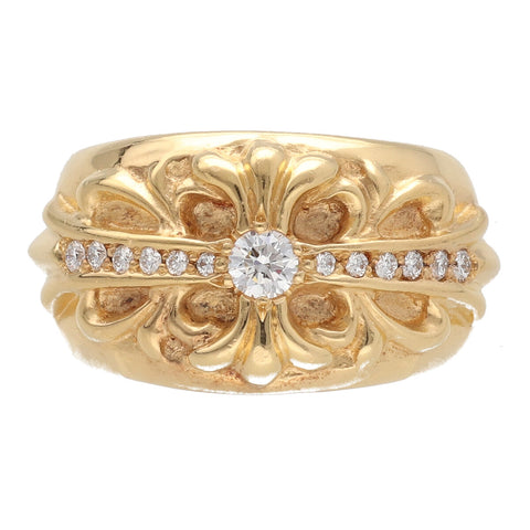 【中古】 CHROME HEARTS クロムハーツ フローラルクロスリング 22K パヴェダイヤ 指輪 アクセサリー ジュエリー メンズ 22022578 AO 【中古】 CHROME HEARTS クロムハーツ フローラルクロスリング 22K パヴェダイヤ 指輪 アクセサリー ジュエリー メンズ 22022578 AO