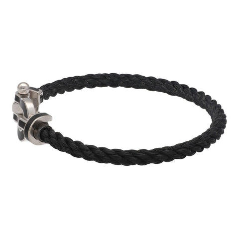 【中古】 FRED フレッド フォース10 ブレスレット ラージモデル 17 0B0045-6B0275 K18WG ホワイトゴールド ブラックラッカー LM 22032337 RS 【中古】 FRED フレッド フォース10 ブレスレット ラージモデル 17 0B0045-6B0275 K18WG ホワイトゴールド ブラックラッカー LM 22032337 RS