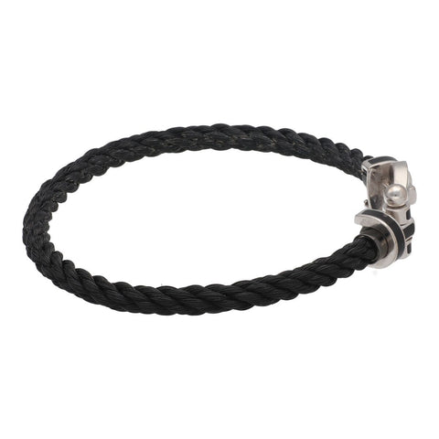 【中古】 FRED フレッド フォース10 ブレスレット ラージモデル 17 0B0045-6B0275 K18WG ホワイトゴールド ブラックラッカー LM 22032337 RS 【中古】 FRED フレッド フォース10 ブレスレット ラージモデル 17 0B0045-6B0275 K18WG ホワイトゴールド ブラックラッカー LM 22032337 RS