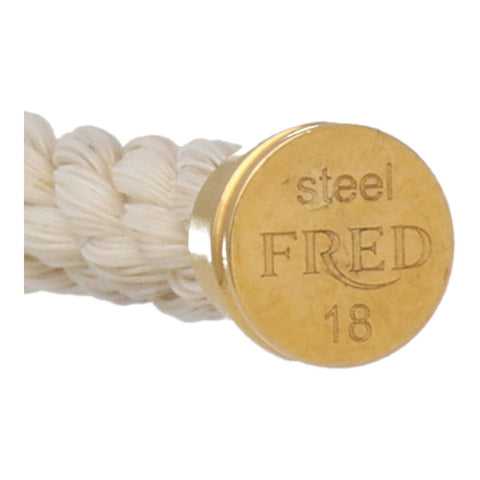 【中古】 FRED フレッド ブレスレット 6B0161 フォース10 ケーブル LM ラージモデル ホワイト YG メッキ 18刻印 22039568 MK 【中古】 FRED フレッド ブレスレット 6B0161 フォース10 ケーブル LM ラージモデル ホワイト YG メッキ 18刻印 22039568 MK