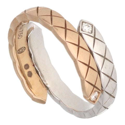 【中古】CHANEL シャネル 指輪 J11971 ココ クラッシュ コレクションリング #52 YG WG 22046178 MK 【中古】CHANEL シャネル 指輪 J11971 ココ クラッシュ コレクションリング #52 YG WG 22046178 MK
