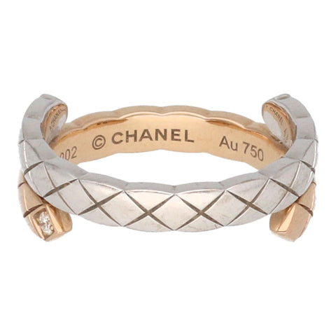 【中古】CHANEL シャネル 指輪 J11971 ココ クラッシュ コレクションリング #52 YG WG 22046178 MK 【中古】CHANEL シャネル 指輪 J11971 ココ クラッシュ コレクションリング #52 YG WG 22046178 MK