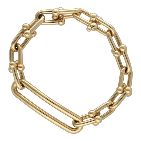 【中古】 Tiffany & Co. ティファニー ハードウェア ミディアム リンク ブレスレット Au750 イエローゴールド K18 YG 22046218 RS 【中古】 Tiffany & Co. ティファニー ハードウェア ミディアム リンク ブレスレット Au750 イエローゴールド K18 YG 22046218 RS