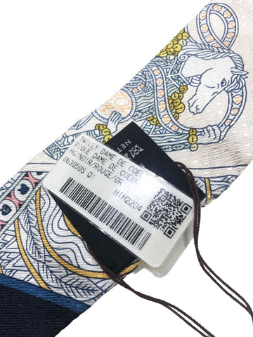 【中古】 HERMES エルメス レディーススカーフ 2022AW ツイリー ビジューピケ 23006848 NT 【中古】 HERMES エルメス レディーススカーフ 2022AW ツイリー ビジューピケ 23006848 NT
