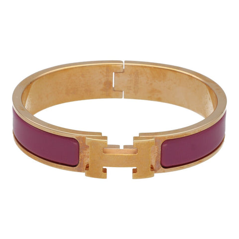 【中古】 HERMES エルメス クリッククラック PM ピンク ピンクゴールド バングル ブレスレット 23007446 RS 【中古】 HERMES エルメス クリッククラック PM ピンク ピンクゴールド バングル ブレスレット 23007446 RS