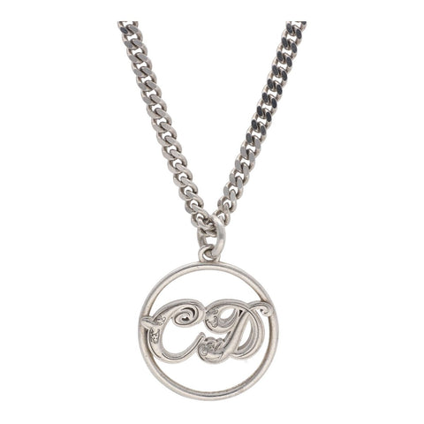 【中古】 Dior ディオール CDロゴ ネックレス シルバー Ag925 ペンダント サークル アクセサリー 23015074DS 【中古】 Dior ディオール CDロゴ ネックレス シルバー Ag925 ペンダント サークル アクセサリー 23015074DS