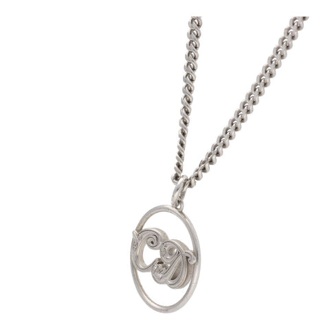 【中古】 Dior ディオール CDロゴ ネックレス シルバー Ag925 ペンダント サークル アクセサリー 23015074DS 【中古】 Dior ディオール CDロゴ ネックレス シルバー Ag925 ペンダント サークル アクセサリー 23015074DS