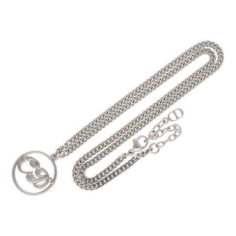 【中古】 Dior ディオール CDロゴ ネックレス シルバー Ag925 ペンダント サークル アクセサリー 23015074DS 【中古】 Dior ディオール CDロゴ ネックレス シルバー Ag925 ペンダント サークル アクセサリー 23015074DS