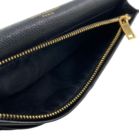 【中古】 Saint Laurent サンローラン タイニーモノグラム コンチネンタルウォレット メンズ長財布 635542 黒 メンズ 23020075 AS 【中古】 Saint Laurent サンローラン タイニーモノグラム コンチネンタルウォレット メンズ長財布 635542 黒 メンズ 23020075 AS