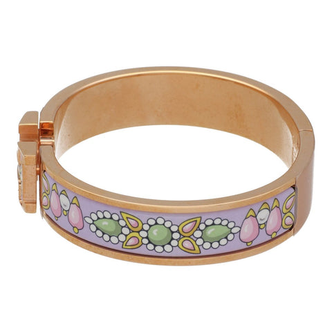 【中古】 HERMES エルメス クリッククラック PM マハラジャの装身具 ピンクゴールド パープル マルチカラー バングル ブレスレット 23027658 RS 【中古】 HERMES エルメス クリッククラック PM マハラジャの装身具 ピンクゴールド パープル マルチカラー バングル ブレスレット 23027658 RS