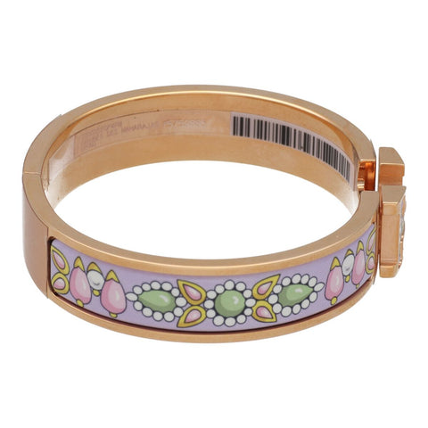 【中古】 HERMES エルメス クリッククラック PM マハラジャの装身具 ピンクゴールド パープル マルチカラー バングル ブレスレット 23027658 RS 【中古】 HERMES エルメス クリッククラック PM マハラジャの装身具 ピンクゴールド パープル マルチカラー バングル ブレスレット 23027658 RS