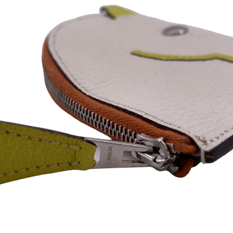 【中古】HERMES エルメス レディース パドック コインケース シェーブル ホワイト Y刻印(2020年頃製造) 23028000 MK 【中古】HERMES エルメス レディース パドック コインケース シェーブル ホワイト Y刻印(2020年頃製造) 23028000 MK