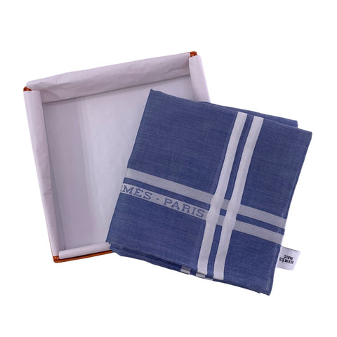 【中古】 HERMES エルメス ハンカチ H068500G 03 エルメス・パリ ブルー 定番 箱付き ギフト 母の日 父の日 23028558 MK 【中古】 HERMES エルメス ハンカチ H068500G 03 エルメス・パリ ブルー 定番 箱付き ギフト 母の日 父の日 23028558 MK