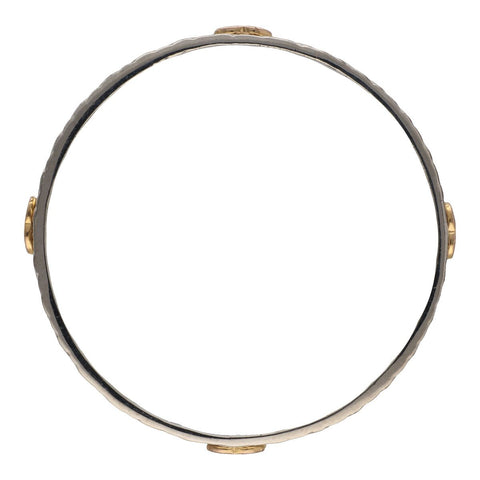 【中古】 CHANEL シャネル マトラッセ ココマーク バングル 98P シルバー ゴールド キルティング キルテッド ブレスレット 23029403 RS 【中古】 CHANEL シャネル マトラッセ ココマーク バングル 98P シルバー ゴールド キルティング キルテッド ブレスレット 23029403 RS