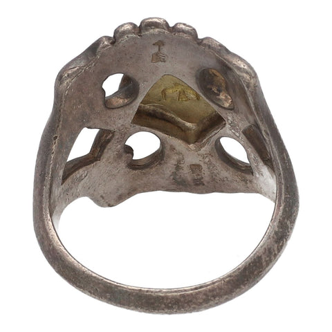 【中古】 goro's ゴローズ 大金メタル付きキャストリング 指輪 K18 シルバー アクセサリー 23036843 AO 【中古】 goro's ゴローズ 大金メタル付きキャストリング 指輪 K18 シルバー アクセサリー 23036843 AO