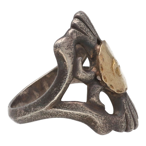 【中古】 goro's ゴローズ 大金メタル付きキャストリング 指輪 K18 シルバー アクセサリー 23036843 AO 【中古】 goro's ゴローズ 大金メタル付きキャストリング 指輪 K18 シルバー アクセサリー 23036843 AO