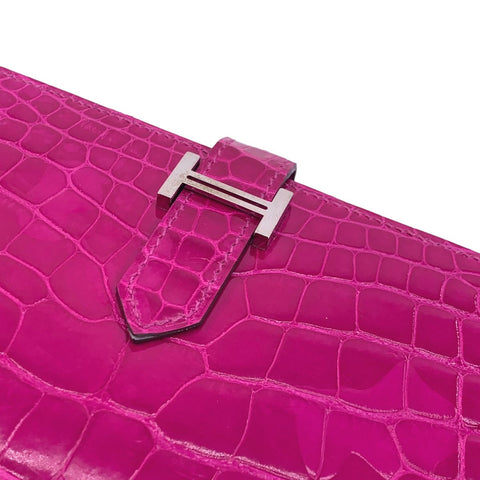 【中古】 HERMES エルメス ベアンスフレ メンズ 財布 アリゲーター 長財布 二つ折り財布 D刻印 クロコダイル パープル 23038019 AO 【中古】 HERMES エルメス ベアンスフレ メンズ 財布 アリゲーター 長財布 二つ折り財布 D刻印 クロコダイル パープル 23038019 AO