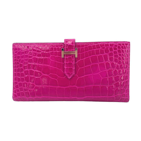 【中古】 HERMES エルメス ベアンスフレ メンズ 財布 アリゲーター 長財布 二つ折り財布 D刻印 クロコダイル パープル 23038019 AO 【中古】 HERMES エルメス ベアンスフレ メンズ 財布 アリゲーター 長財布 二つ折り財布 D刻印 クロコダイル パープル 23038019 AO