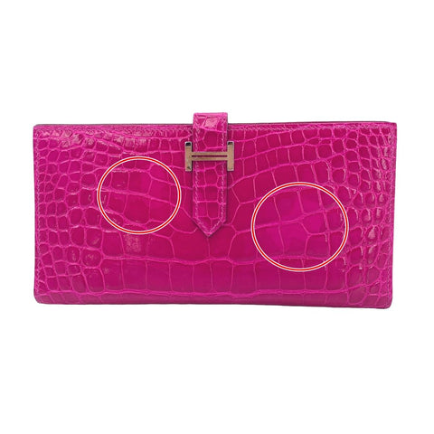 【中古】 HERMES エルメス ベアンスフレ メンズ 財布 アリゲーター 長財布 二つ折り財布 D刻印 クロコダイル パープル 23038019 AO 【中古】 HERMES エルメス ベアンスフレ メンズ 財布 アリゲーター 長財布 二つ折り財布 D刻印 クロコダイル パープル 23038019 AO