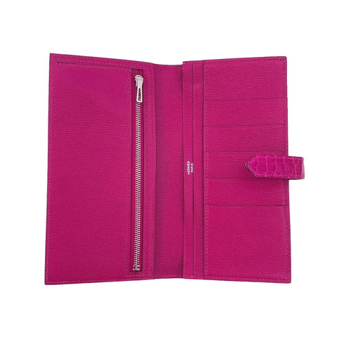 【中古】 HERMES エルメス ベアンスフレ メンズ 財布 アリゲーター 長財布 二つ折り財布 D刻印 クロコダイル パープル 23038019 AO 【中古】 HERMES エルメス ベアンスフレ メンズ 財布 アリゲーター 長財布 二つ折り財布 D刻印 クロコダイル パープル 23038019 AO