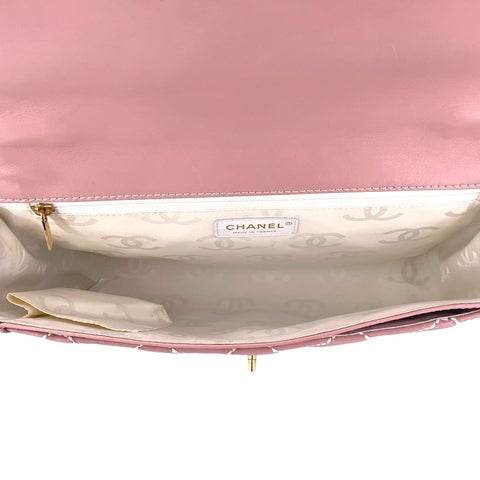 【中古】 CHANEL シャネル ワイルドステッチ ハンドバッグ トップハンドル ターンロック ココマーク ラムスキン ショルダー ヴィンテージ レディース 23038208 AO 【中古】 CHANEL シャネル ワイルドステッチ ハンドバッグ トップハンドル ターンロック ココマーク ラムスキン ショルダー ヴィンテージ レディース 23038208 AO
