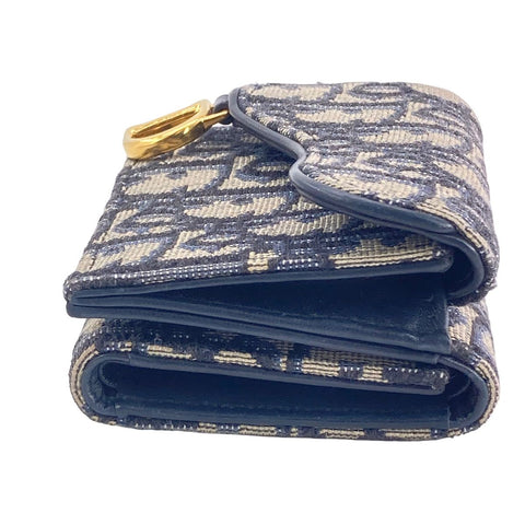 【中古】 Christian Dior クリスチャン・ディオール サドルコンパクトウォレット セット オブリーク S5653CTZQ 3つ折り財布 23040944 AS 【中古】 Christian Dior クリスチャン・ディオール サドルコンパクトウォレット セット オブリーク S5653CTZQ 3つ折り財布 23040944 AS