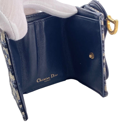 【中古】 Christian Dior クリスチャン・ディオール サドルコンパクトウォレット セット オブリーク S5653CTZQ 3つ折り財布 23040944 AS 【中古】 Christian Dior クリスチャン・ディオール サドルコンパクトウォレット セット オブリーク S5653CTZQ 3つ折り財布 23040944 AS