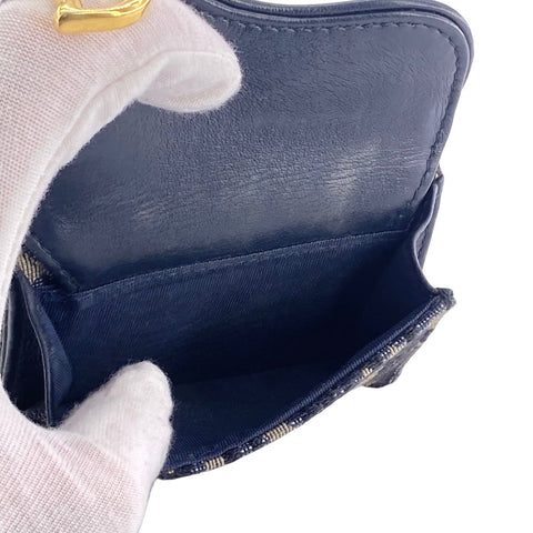 【中古】 Christian Dior クリスチャン・ディオール サドルコンパクトウォレット セット オブリーク S5653CTZQ 3つ折り財布 23040944 AS 【中古】 Christian Dior クリスチャン・ディオール サドルコンパクトウォレット セット オブリーク S5653CTZQ 3つ折り財布 23040944 AS