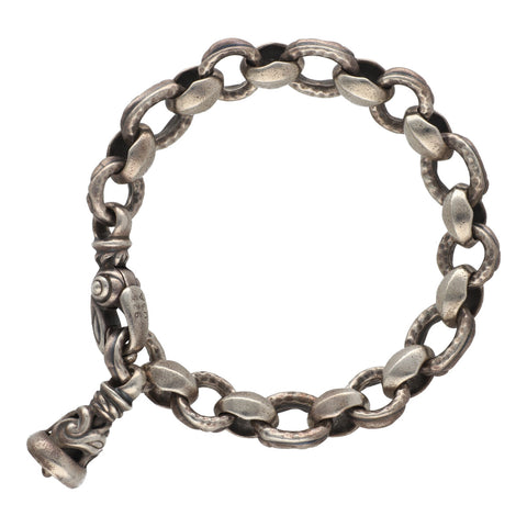 【中古】 LONE-ONES ロンワンズ シグネット ウィズ 1ドーヴベル ブレスレット MFB-0010-B SV925 シルバー ドーブベル 21033547 RS 【中古】 LONE-ONES ロンワンズ シグネット ウィズ 1ドーヴベル ブレスレット MFB-0010-B SV925 シルバー ドーブベル 21033547 RS