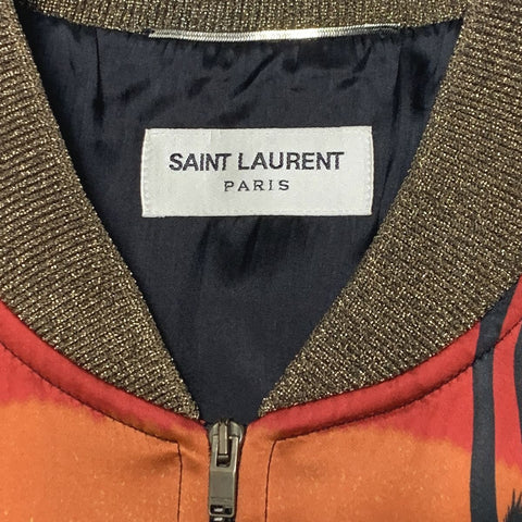 【中古】 Saint Laurent サンローラン サンセット パームツリー スーベニアジャケット 415814 Y548K 16SS ブルゾン スパンコール 総柄 トラックジャケット 21042951 AO 【中古】 Saint Laurent サンローラン サンセット パームツリー スーベニアジャケット 415814 Y548K 16SS ブルゾン スパンコール 総柄 トラックジャケット 21042951 AO