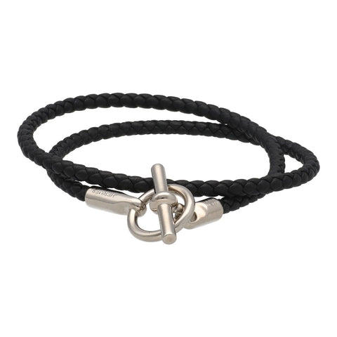 【中古】 HERMES エルメス グレナン2連ブレスレット ドゥブルトゥール ヴォースウィフト レザー ブレイド 黒 ノワール 21047488 MK 【中古】 HERMES エルメス グレナン2連ブレスレット ドゥブルトゥール ヴォースウィフト レザー ブレイド 黒 ノワール 21047488 MK