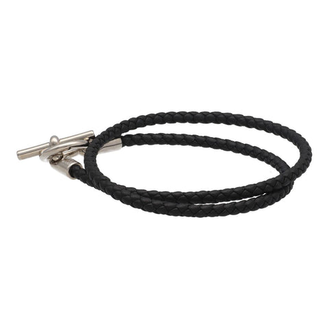 【中古】 HERMES エルメス グレナン2連ブレスレット ドゥブルトゥール ヴォースウィフト レザー ブレイド 黒 ノワール 21047488 MK 【中古】 HERMES エルメス グレナン2連ブレスレット ドゥブルトゥール ヴォースウィフト レザー ブレイド 黒 ノワール 21047488 MK