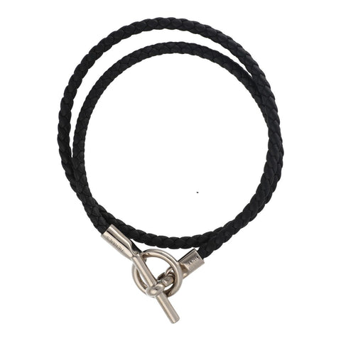 【中古】 HERMES エルメス グレナン2連ブレスレット ドゥブルトゥール ヴォースウィフト レザー ブレイド 黒 ノワール 21047488 MK 【中古】 HERMES エルメス グレナン2連ブレスレット ドゥブルトゥール ヴォースウィフト レザー ブレイド 黒 ノワール 21047488 MK