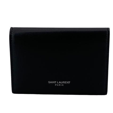 【中古】 Saint Laurent サンローラン クラシックサンローラン 2つ折り ビジネス カードケース 469338 黒 レザー メンズ 22037133 AS 【中古】 Saint Laurent サンローラン クラシックサンローラン 2つ折り ビジネス カードケース 469338 黒 レザー メンズ 22037133 AS