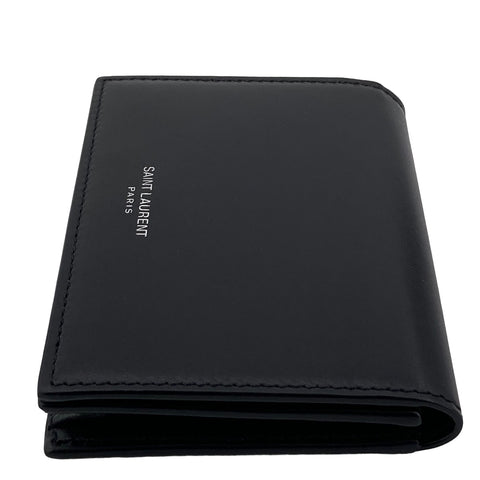 【中古】 Saint Laurent サンローラン クラシックサンローラン 2つ折り ビジネス カードケース 469338 黒 レザー メンズ 22037133 AS 【中古】 Saint Laurent サンローラン クラシックサンローラン 2つ折り ビジネス カードケース 469338 黒 レザー メンズ 22037133 AS
