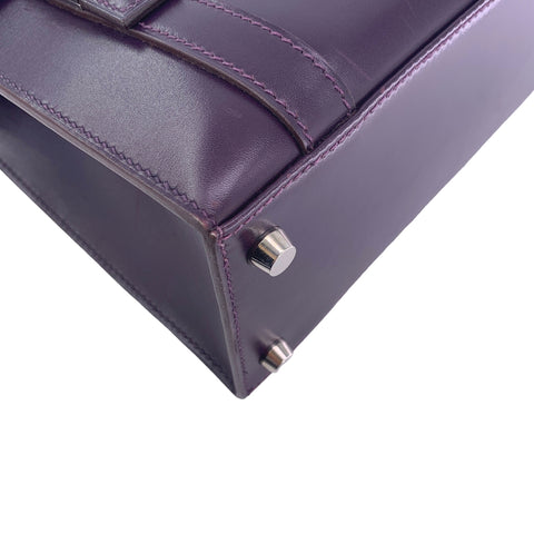 【中古】 HERMES エルメス ドラッグ2 27 ハンドバッグ □F刻印 ボックスカーフ トート パープル 22046711 AO 【中古】 HERMES エルメス ドラッグ2 27 ハンドバッグ □F刻印 ボックスカーフ トート パープル 22046711 AO
