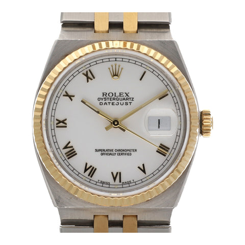 【中古】 ROLEX ロレックス デイトジャスト メンズ 腕時計 17013 オイスタークォーツ ローマン文字盤 コンビ 腕時計 SS K18 23000427 AO 【中古】 ROLEX ロレックス デイトジャスト メンズ 腕時計 17013 オイスタークォーツ ローマン文字盤 コンビ 腕時計 SS K18 23000427 AO
