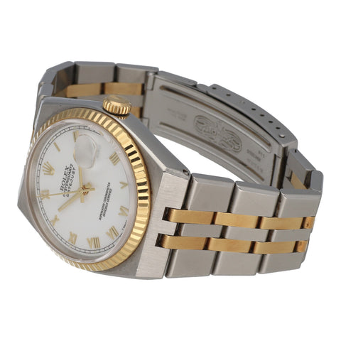 【中古】 ROLEX ロレックス デイトジャスト メンズ 腕時計 17013 オイスタークォーツ ローマン文字盤 コンビ 腕時計 SS K18 23000427 AO 【中古】 ROLEX ロレックス デイトジャスト メンズ 腕時計 17013 オイスタークォーツ ローマン文字盤 コンビ 腕時計 SS K18 23000427 AO