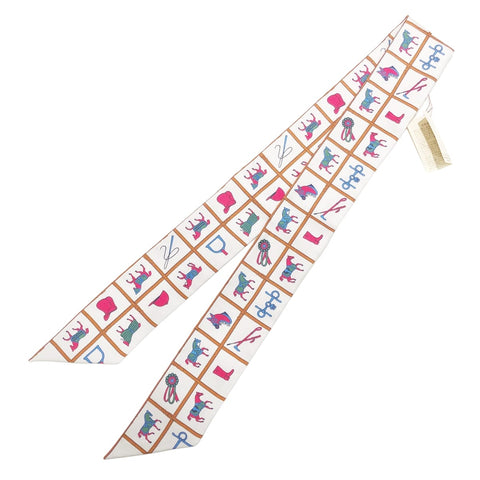 【中古】 HERMES エルメス レディーススカーフ ツイリー Couvertures et Tenues de Jour 23002447 YM 【中古】 HERMES エルメス レディーススカーフ ツイリー Couvertures et Tenues de Jour 23002447 YM