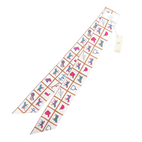 【中古】 HERMES エルメス レディーススカーフ ツイリー Couvertures et Tenues de Jour 23002447 YM 【中古】 HERMES エルメス レディーススカーフ ツイリー Couvertures et Tenues de Jour 23002447 YM