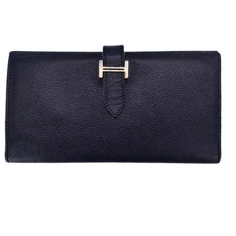 【中古】HERMES エルメス メンズ財布 ベアンクラシック ヴォーエプソン SV金具 □I刻印(2005年頃製造) ブラック 23004539 MK 【中古】HERMES エルメス メンズ財布 ベアンクラシック ヴォーエプソン SV金具 □I刻印(2005年頃製造) ブラック 23004539 MK