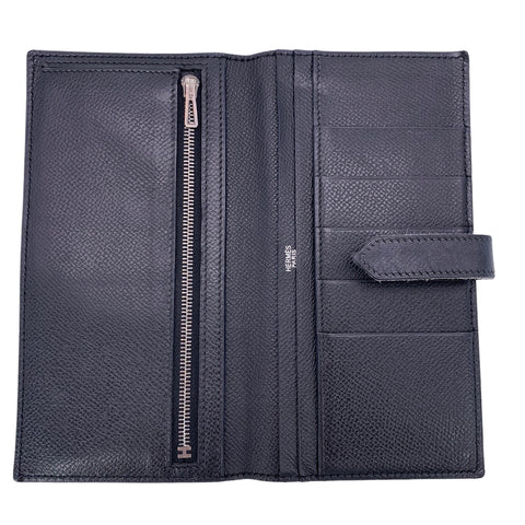 【中古】HERMES エルメス メンズ財布 ベアンクラシック ヴォーエプソン SV金具 □I刻印(2005年頃製造) ブラック 23004539 MK 【中古】HERMES エルメス メンズ財布 ベアンクラシック ヴォーエプソン SV金具 □I刻印(2005年頃製造) ブラック 23004539 MK
