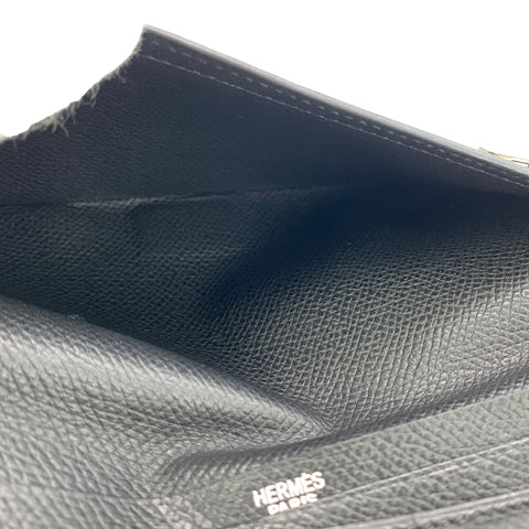 【中古】HERMES エルメス メンズ財布 ベアンクラシック ヴォーエプソン SV金具 □I刻印(2005年頃製造) ブラック 23004539 MK 【中古】HERMES エルメス メンズ財布 ベアンクラシック ヴォーエプソン SV金具 □I刻印(2005年頃製造) ブラック 23004539 MK