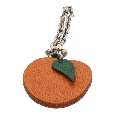 【中古】 HERMES エルメス バッグチャーム オレンジ アプリコット フルーツ レザー 23006190 MK 【中古】 HERMES エルメス バッグチャーム オレンジ アプリコット フルーツ レザー 23006190 MK