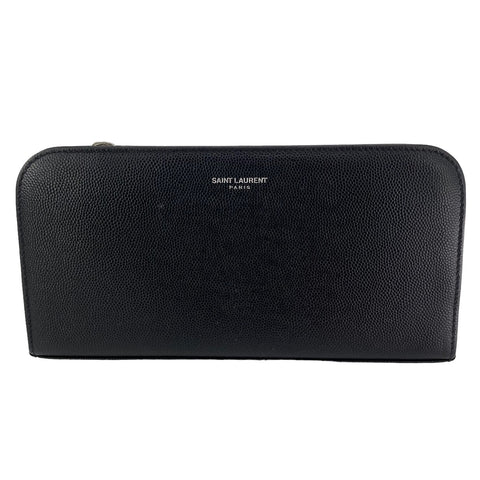 【中古】 Saint Laurent サンローラン フルジップウォレット メンズ 長財布 黒 グレインレザー 23016367 AS 【中古】 Saint Laurent サンローラン フルジップウォレット メンズ 長財布 黒 グレインレザー 23016367 AS