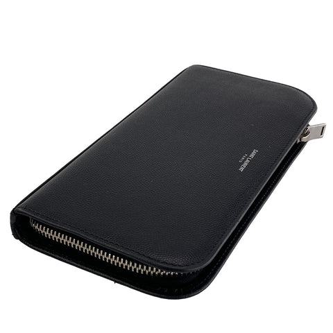 【中古】 Saint Laurent サンローラン フルジップウォレット メンズ 長財布 黒 グレインレザー 23016367 AS 【中古】 Saint Laurent サンローラン フルジップウォレット メンズ 長財布 黒 グレインレザー 23016367 AS
