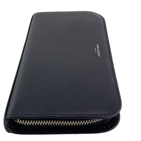 【中古】 Saint Laurent サンローラン フルジップウォレット メンズ 長財布 黒 グレインレザー 23016367 AS 【中古】 Saint Laurent サンローラン フルジップウォレット メンズ 長財布 黒 グレインレザー 23016367 AS