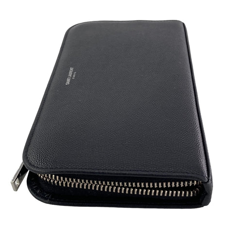 【中古】 Saint Laurent サンローラン フルジップウォレット メンズ 長財布 黒 グレインレザー 23016367 AS 【中古】 Saint Laurent サンローラン フルジップウォレット メンズ 長財布 黒 グレインレザー 23016367 AS