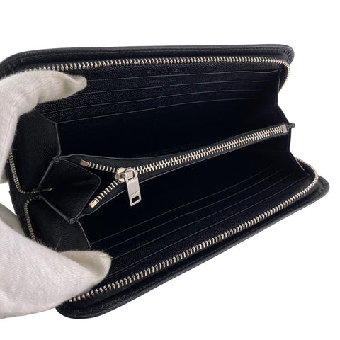 【中古】 Saint Laurent サンローラン フルジップウォレット メンズ 長財布 黒 グレインレザー 23016367 AS 【中古】 Saint Laurent サンローラン フルジップウォレット メンズ 長財布 黒 グレインレザー 23016367 AS